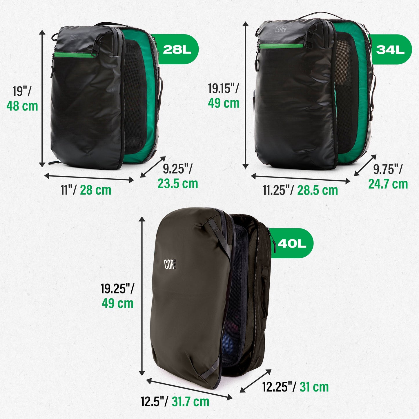 The Island Hopper Travel Backpack 28L