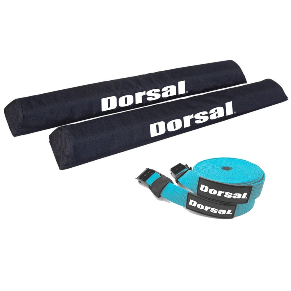 Dorsal Aero Roof Rack Pads With 15 Ft Surf Straps Pack Of 4 For Car Surfboard Kayak Sup Long 9