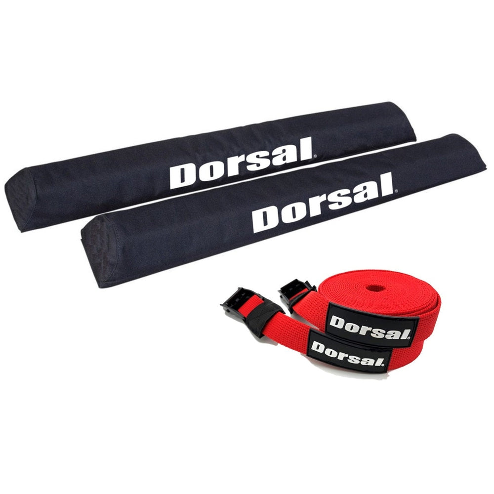 Dorsal Aero Roof Rack Pads With 15 Ft Surf Straps Pack Of 4 For Car Surfboard Kayak Sup Long 7