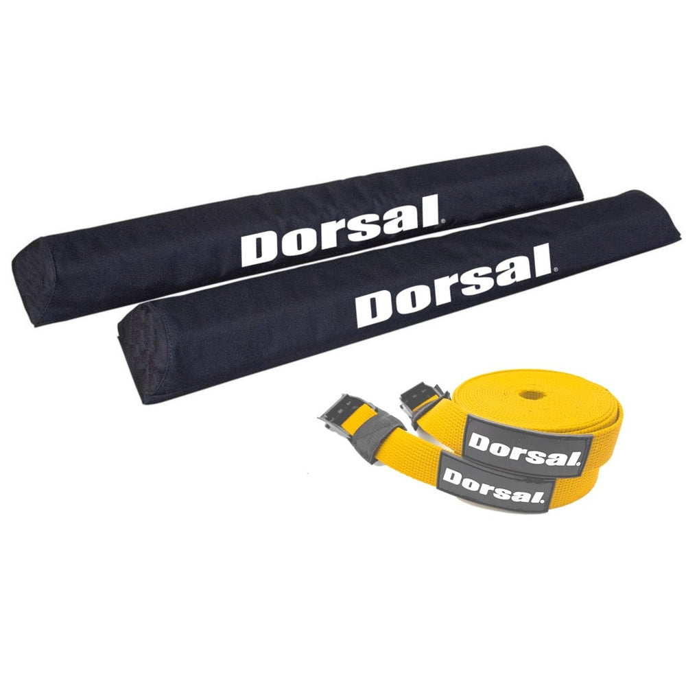 Dorsal Aero Roof Rack Pads With 15 Ft Surf Straps Pack Of 4 For Car Surfboard Kayak Sup Long 6