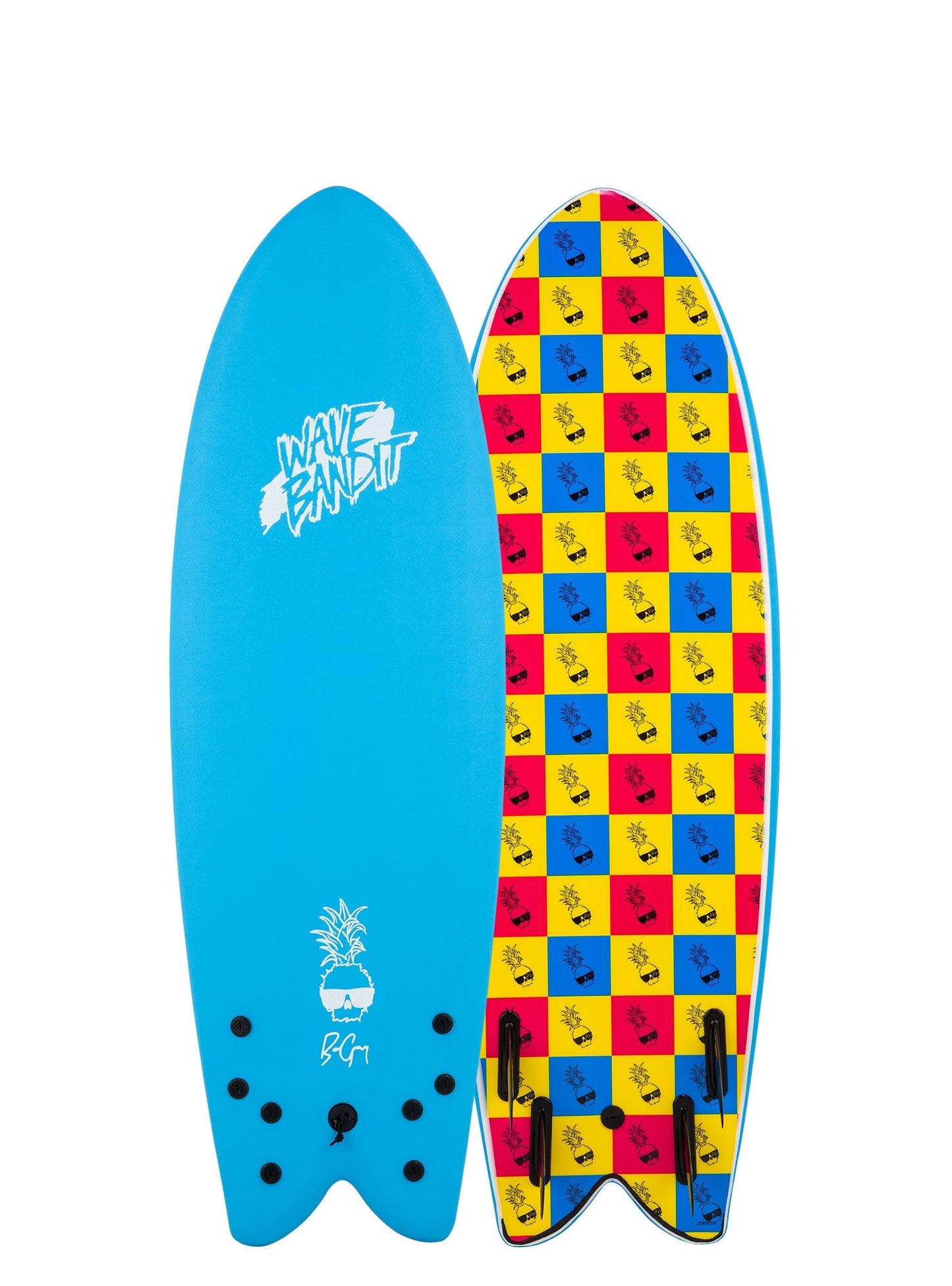 Retro Fish x Ben Gravy 5'8" Quad-Fin Surfboard