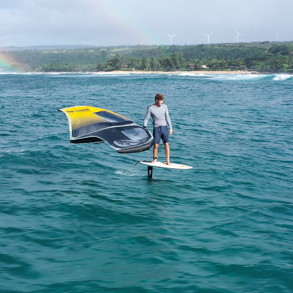 Cabrinha Mantis Wing With Windows 5M Grey Yellow 21