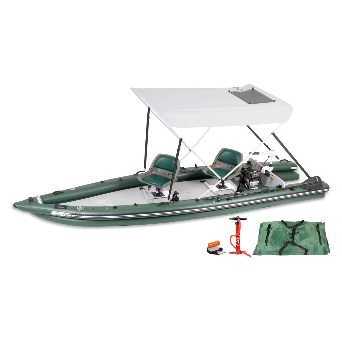 Sea Eagle Boats Fsk16K Fishskiff Inflatable Fishing Boat 16Ft Sak57351 50W Solar Boat Package
