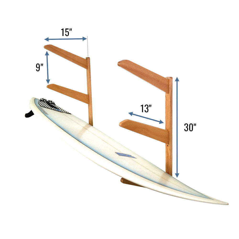 Tidytimber Surfboard Storage Wood Rack Holds 3 Surfboards 5