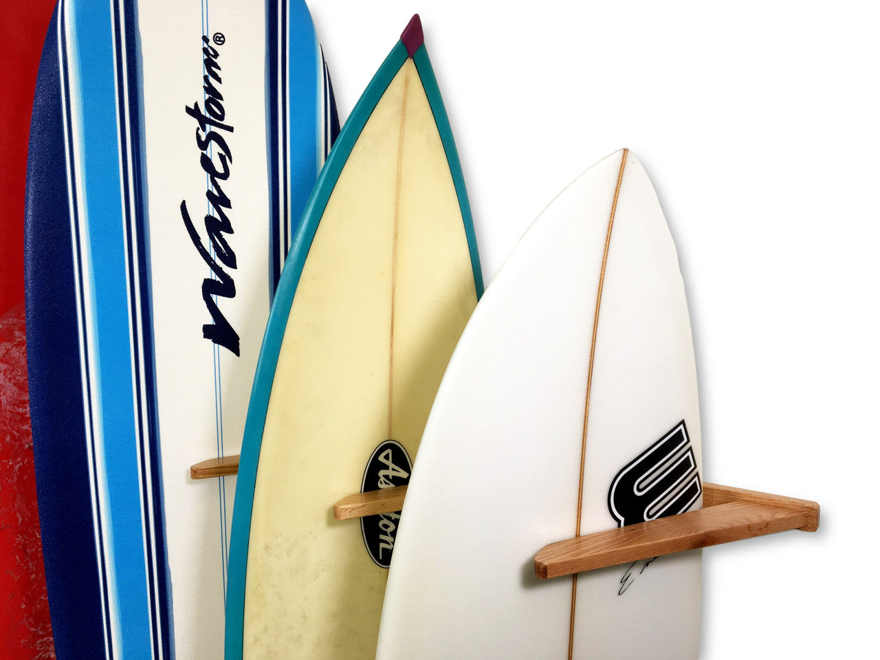 Holden Beach Surfboard Storage Vertical Wood Rack Holds 6 Surfboards 4