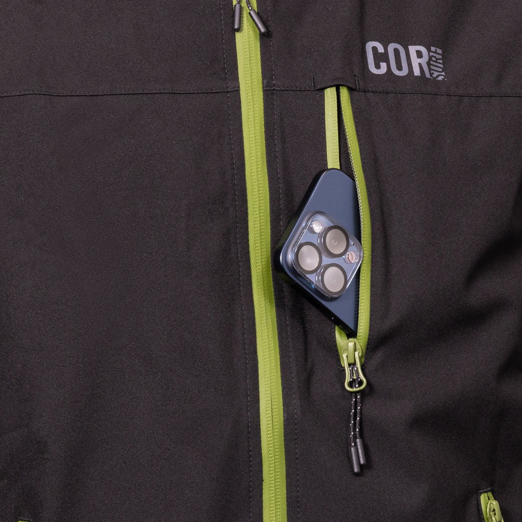 Travel Rain Jacket Chest Pocket