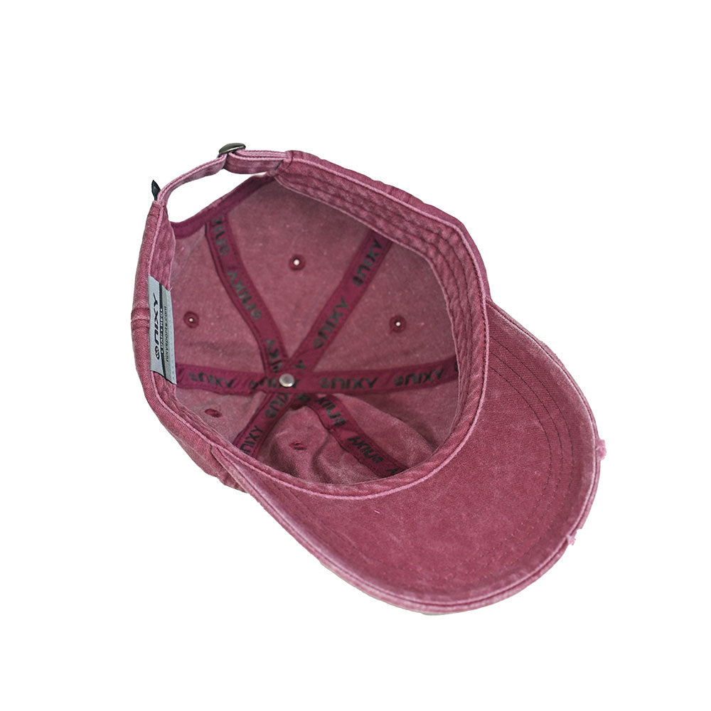 Washed Cap Wine 7