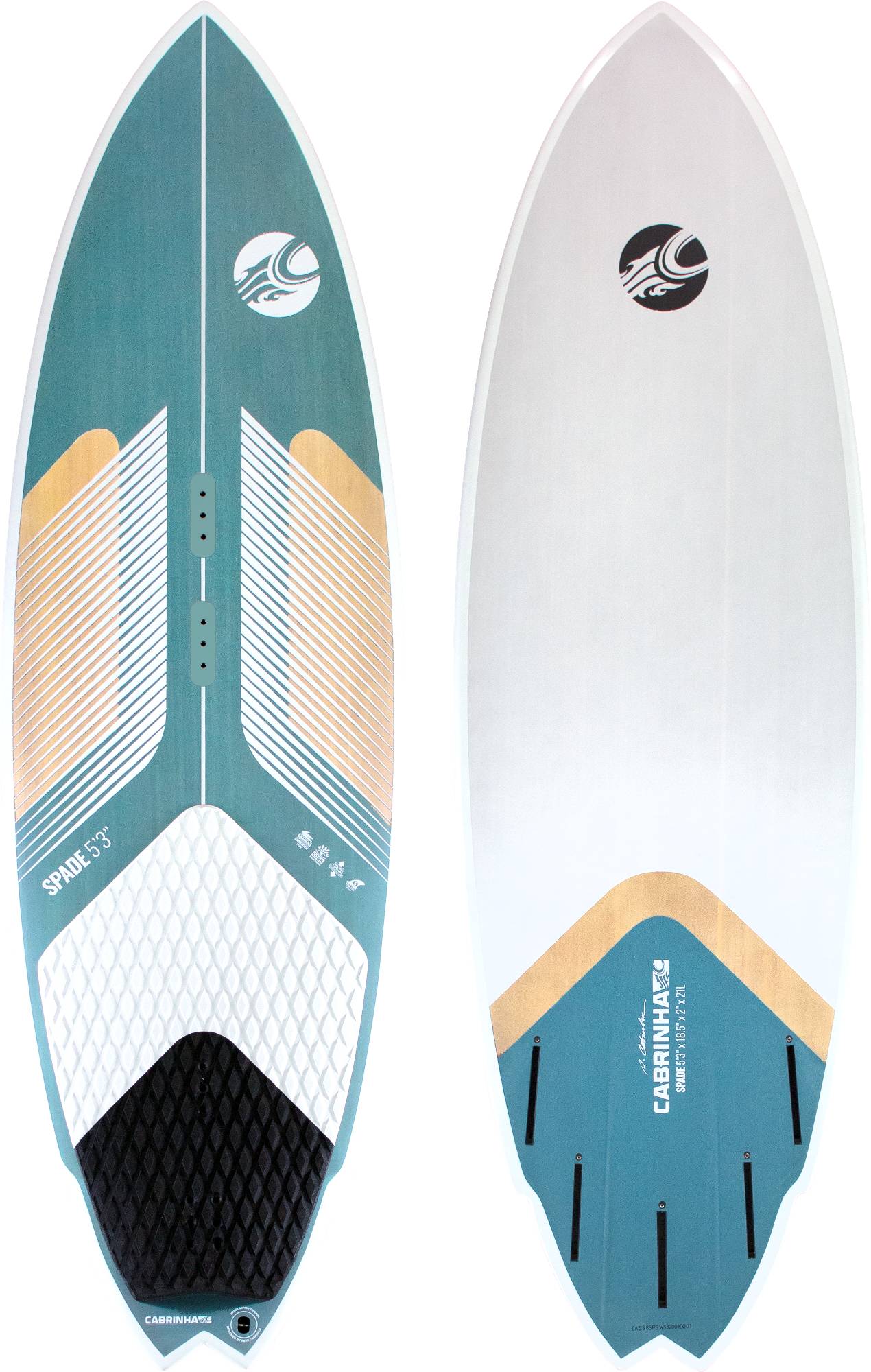 2021 Cabrinha Spade Bamboo Crossover Kitesurf Board