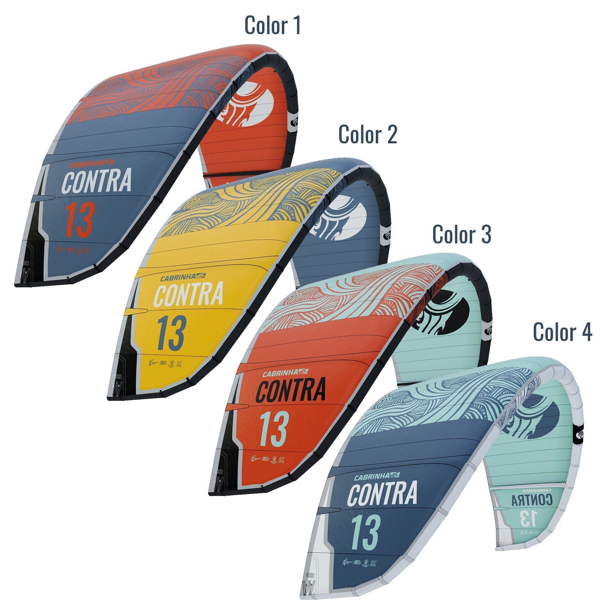 2022 Cabrinha 02S Contra 3-Strut Performance Lightwind / Freeride Kite