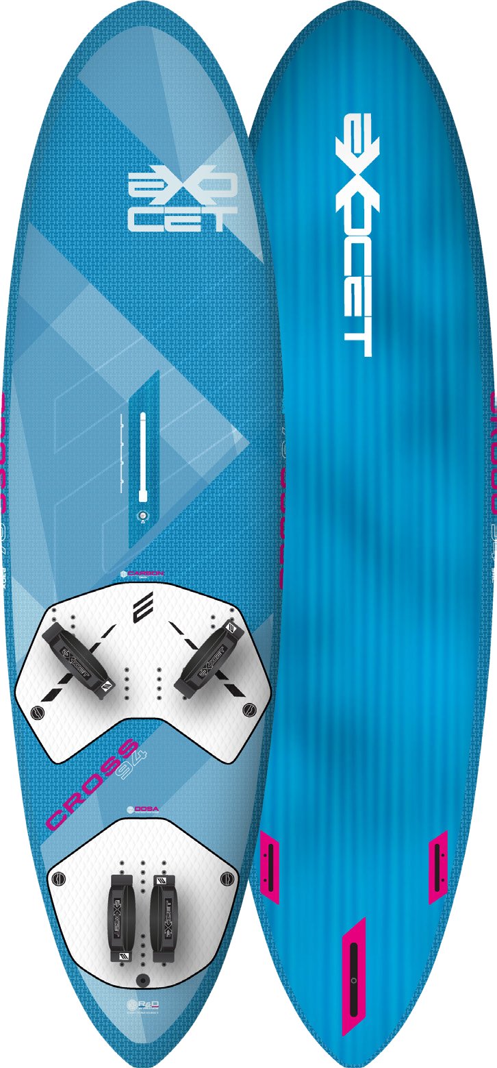 Exocet Cross V7 Carbon Freewave Bump & Jump Windsurf Board