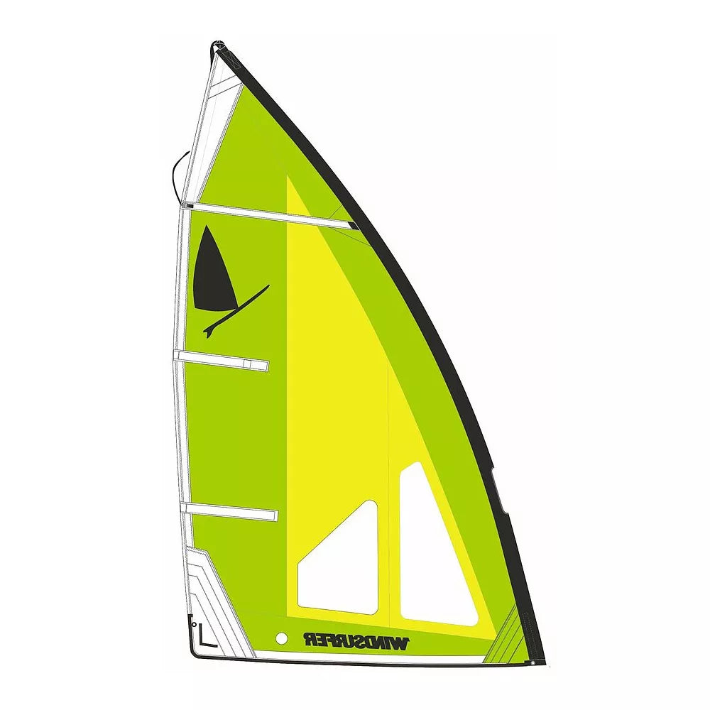 Windsurfer Lt With Complete Rig 5 7 Green Yellow