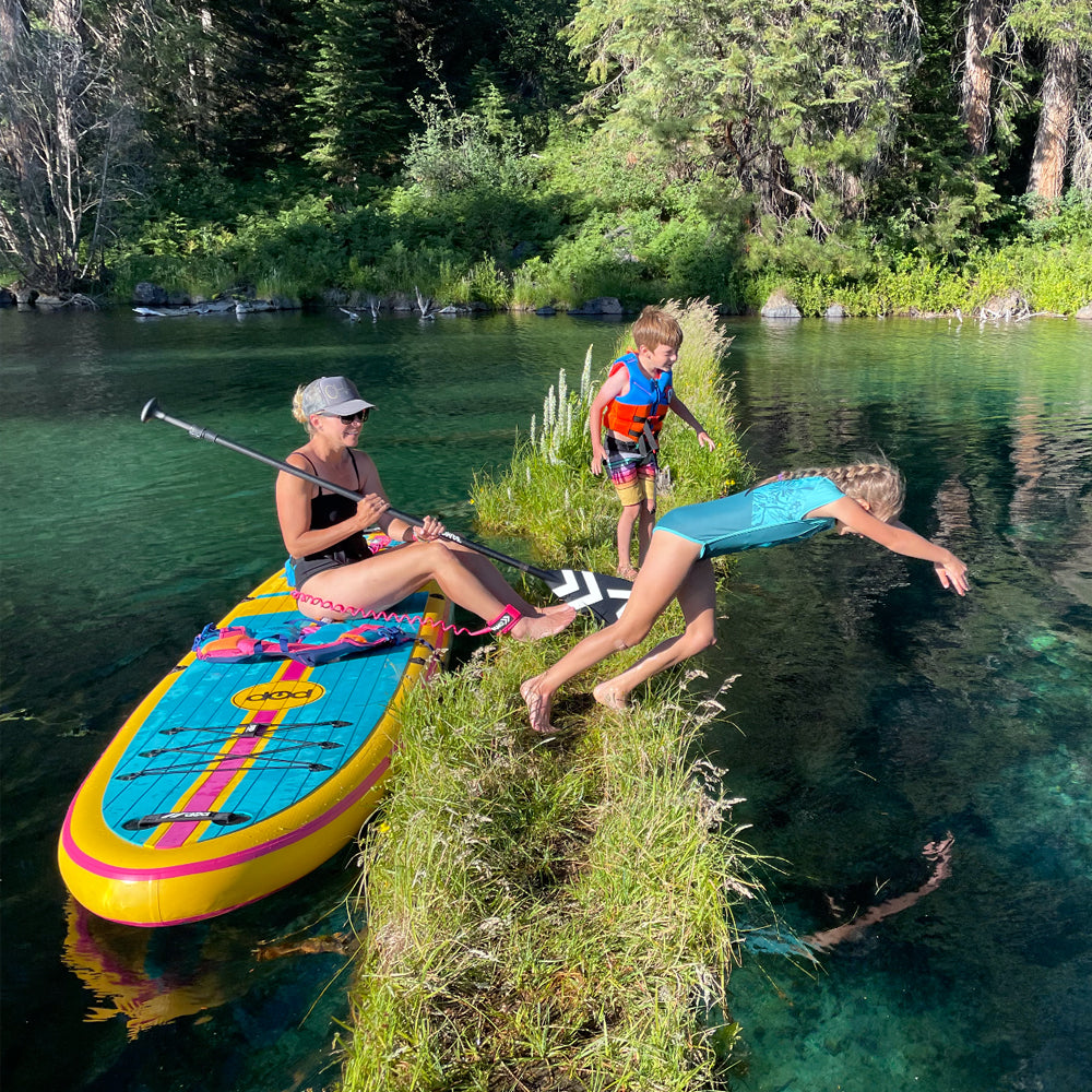 9 Full Coiled Sup Paddleboard Leash Vibrant Collection 5