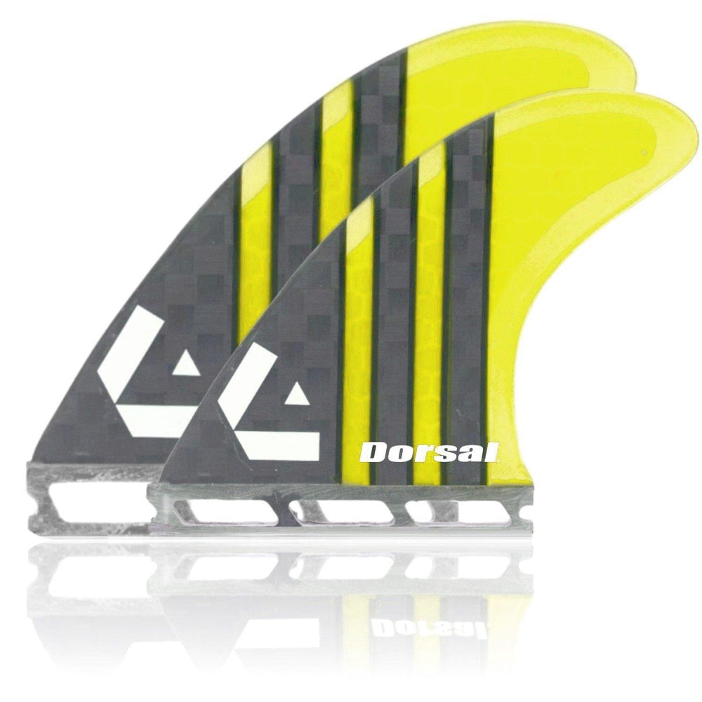 Dorsal Surfboard Fins Quad 4 Set Future Compatible 3 4