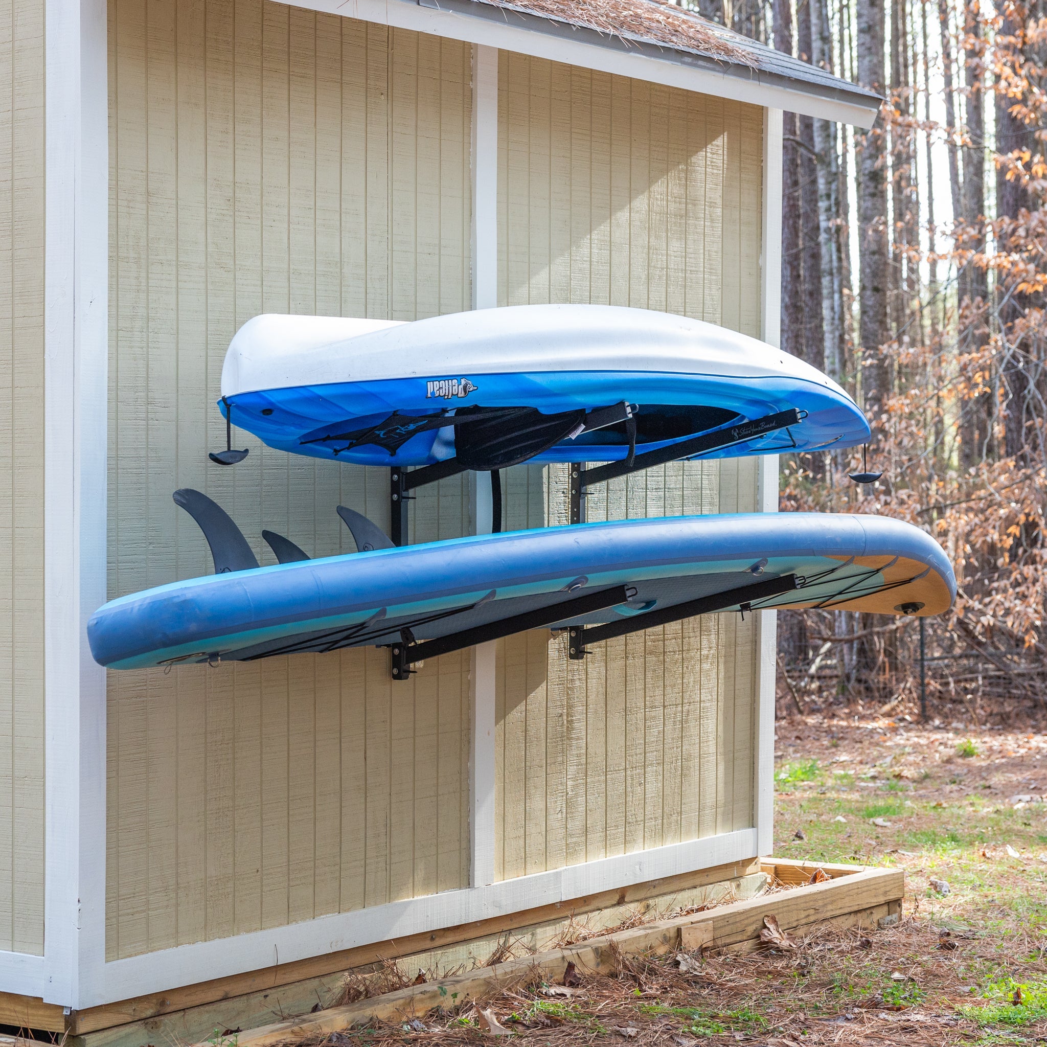 Shenandoah Kayak Storage Outdoor Adjustable Rack 2 Levels 6