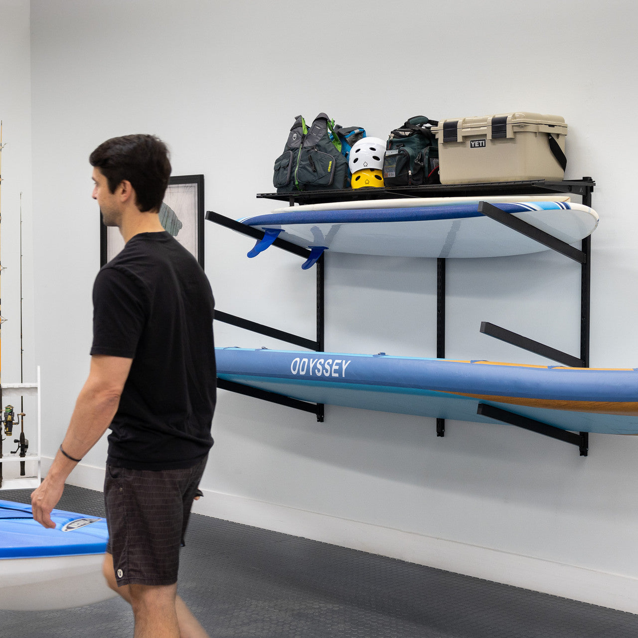 G Watersport Pro Adjustable Wall Storage System Holds 500 Lbs 6