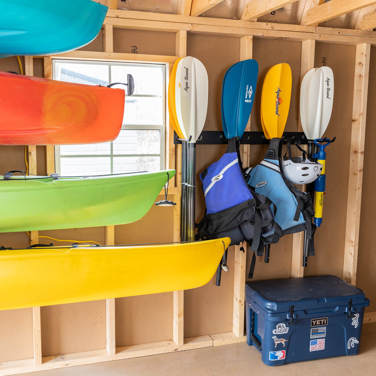 Laurel Lake Paddle Storage Rack Holds 16 Paddles 2