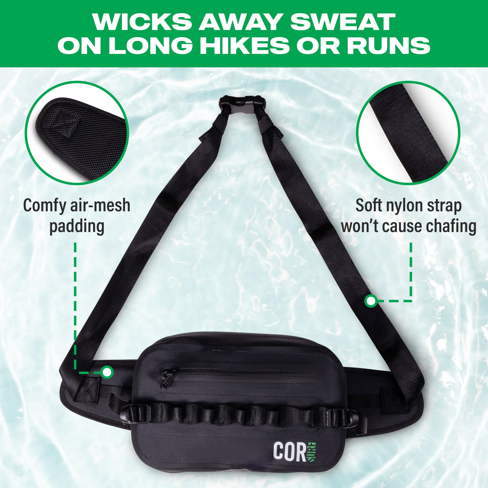 Waterproof Hip Fanny Pack 2 5L 4
