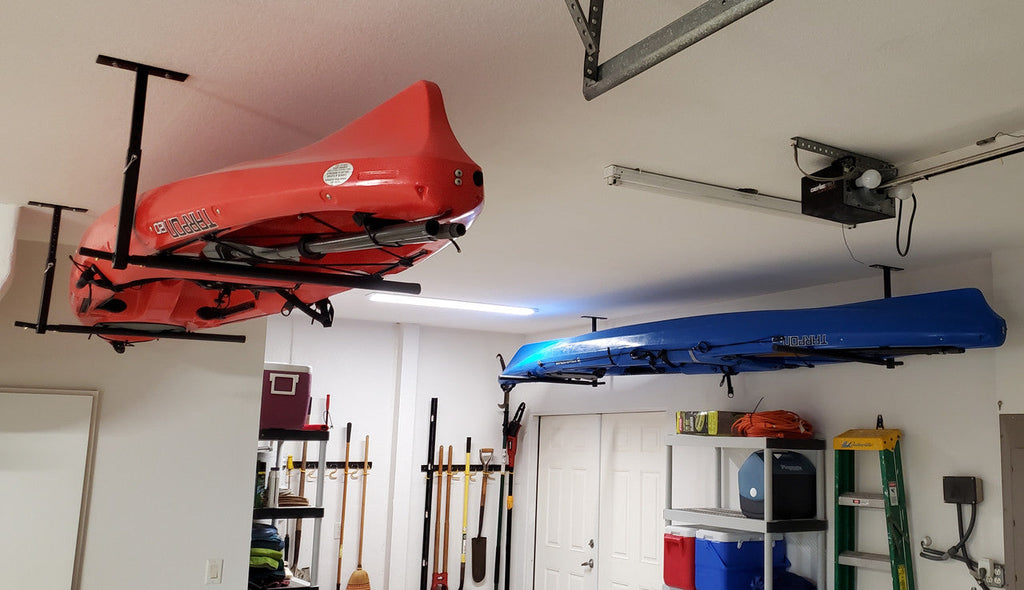 Hi Port 2 Kayak Adjustable Ceiling Storage Rack Double Holds 150 Lbs 7