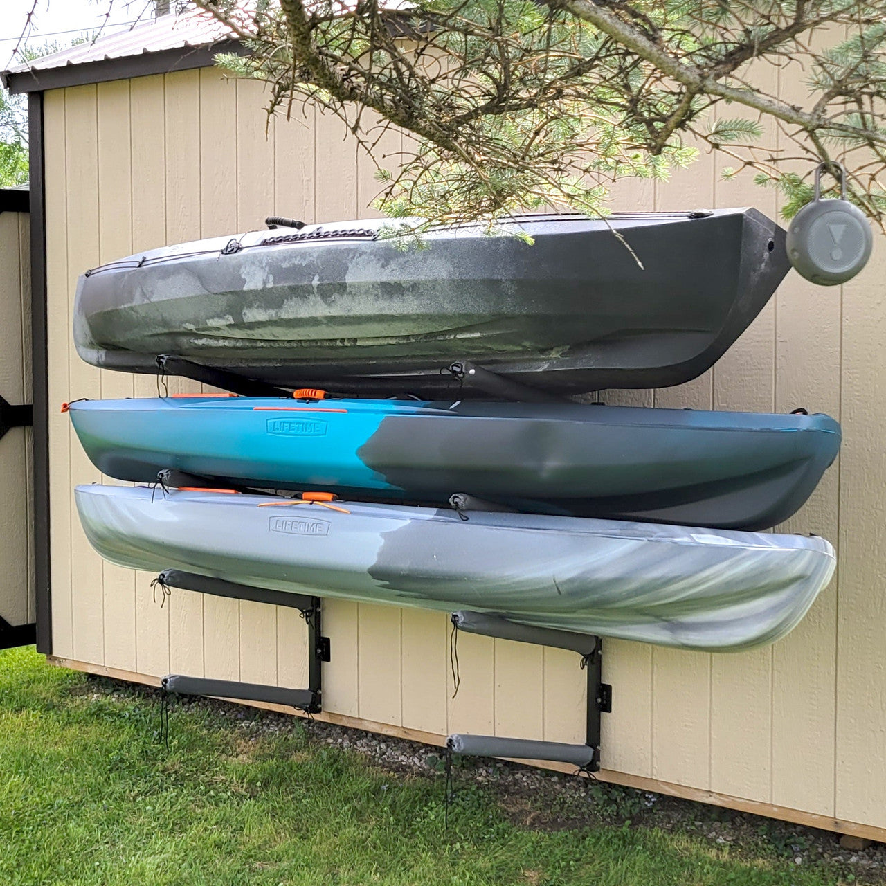 Shenandoah Kayak Storage Outdoor Adjustable Rack 4 Levels 3
