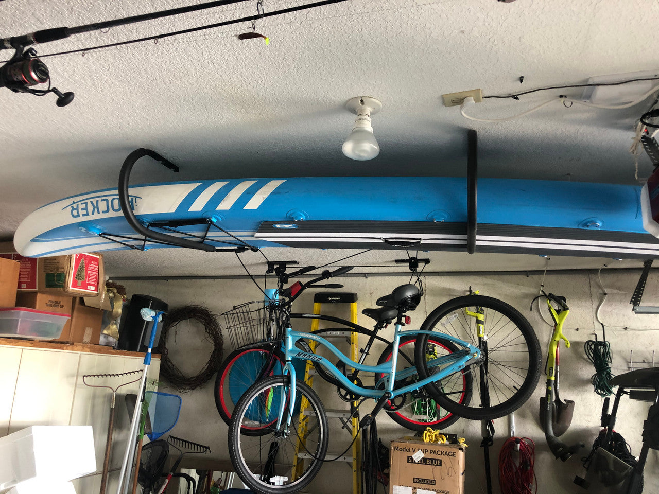 Hi Port 1 Surfboard Storage Ceiling Rack Holds 50 Lbs 11