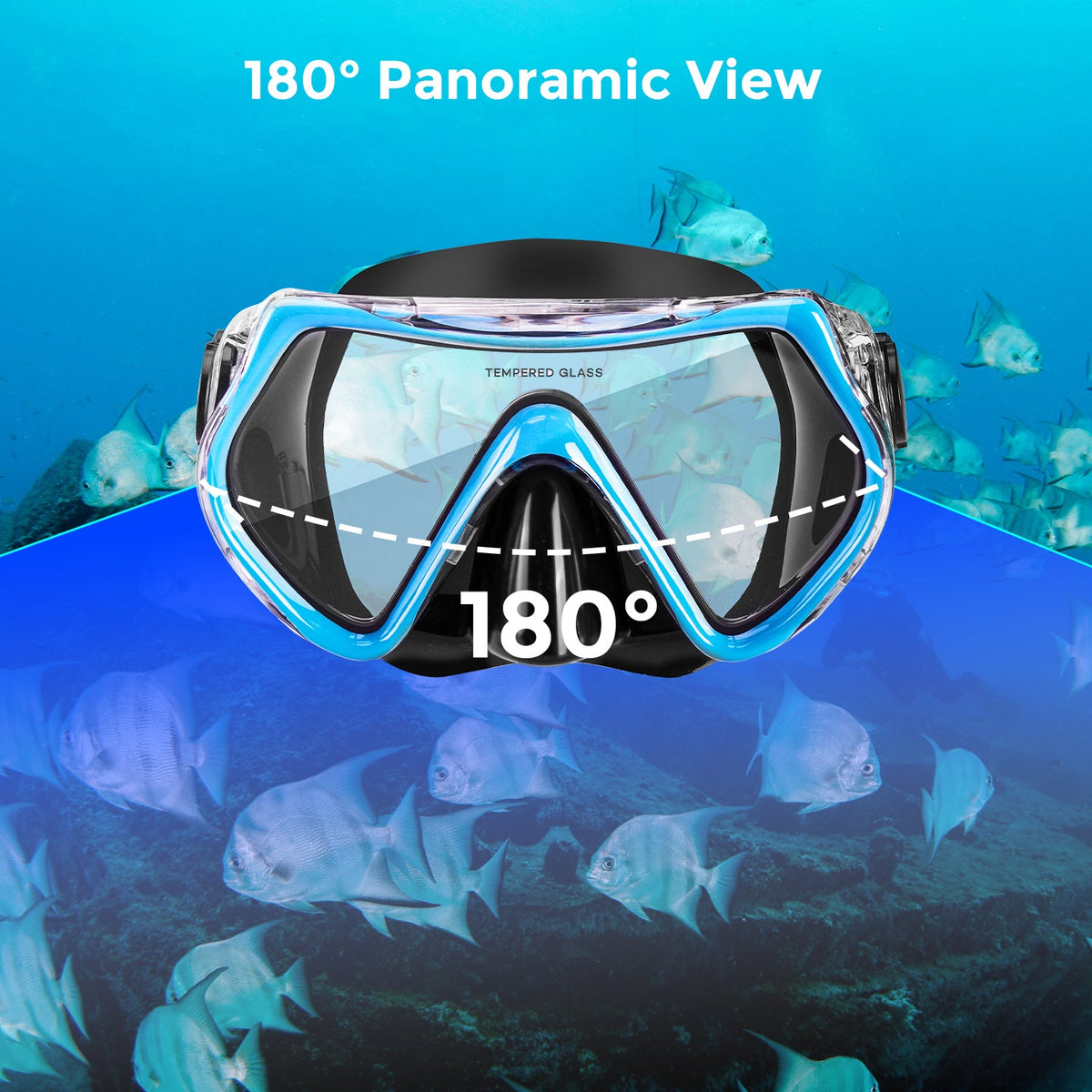 Dive Mask Snorkel Set 6