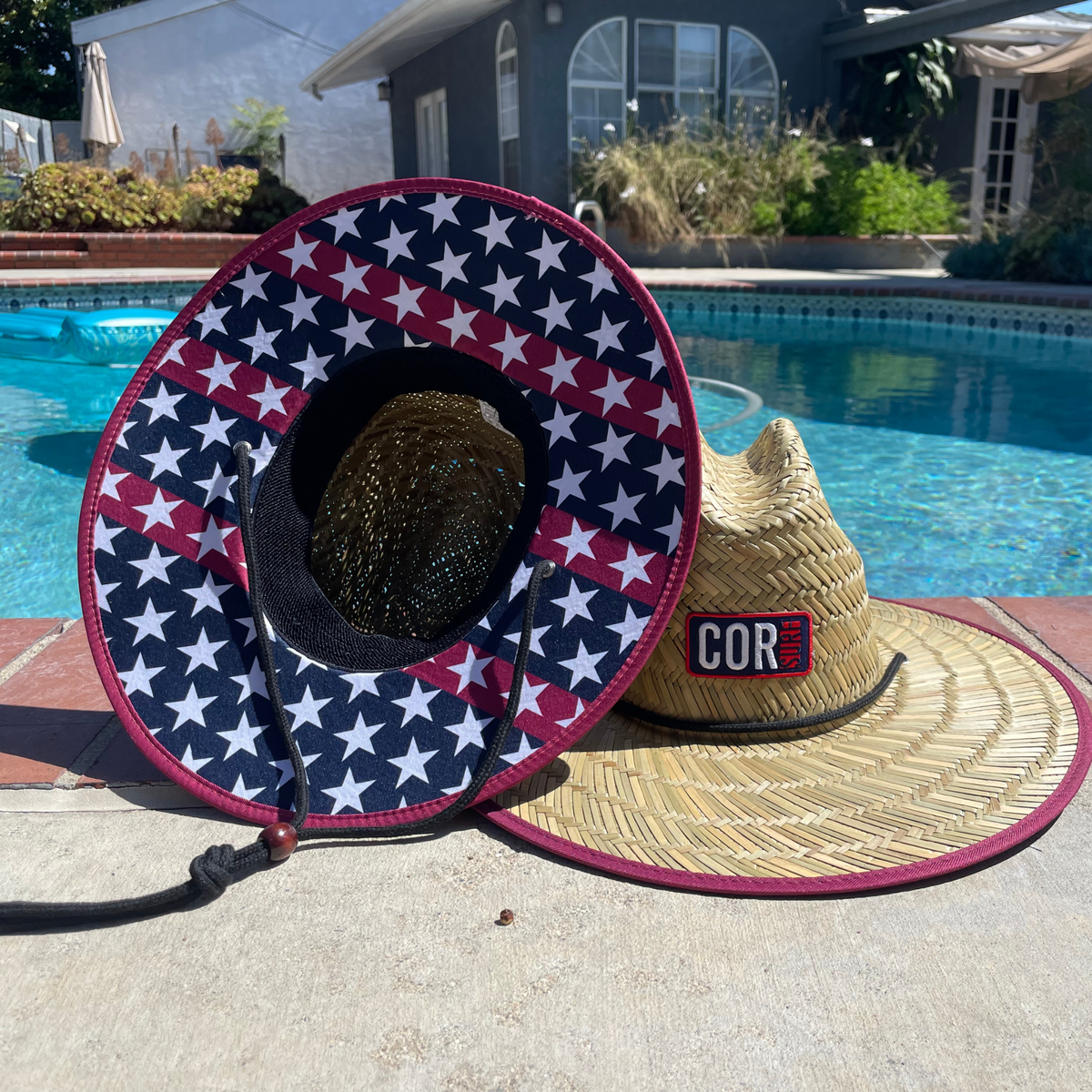 4Th Of July Sun Beach Straw Hat Kids Adults
