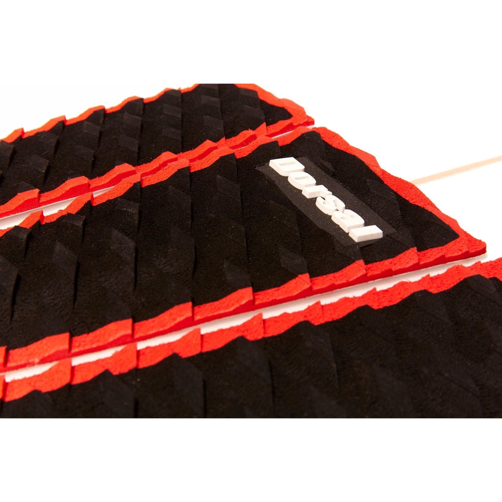 Dorsal Three 3 Piece Eva Surfboard Deck Traction Pads With Kicker Tail For Stomp Skimboards Surf Boards Fish Board Funboard Black Blue Red 9