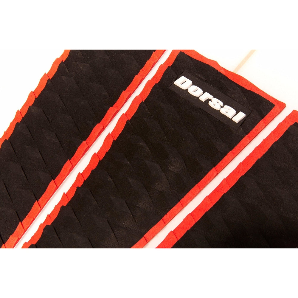 Dorsal Three 3 Piece Eva Surfboard Deck Traction Pads With Kicker Tail For Stomp Skimboards Surf Boards Fish Board Funboard Black Blue Red 8