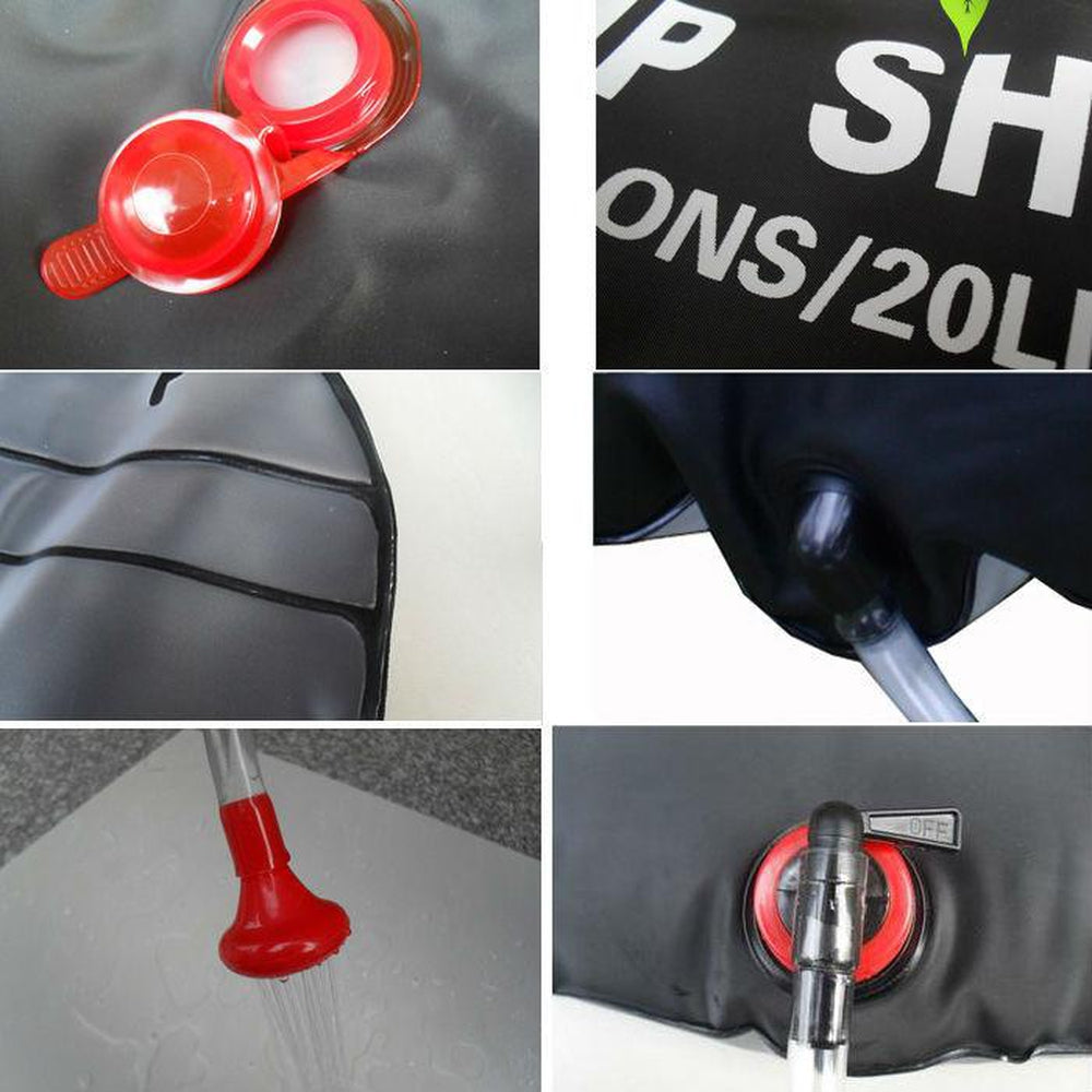 Dorsal Solar Heated Camping Surf Rinse Shower Kit 3