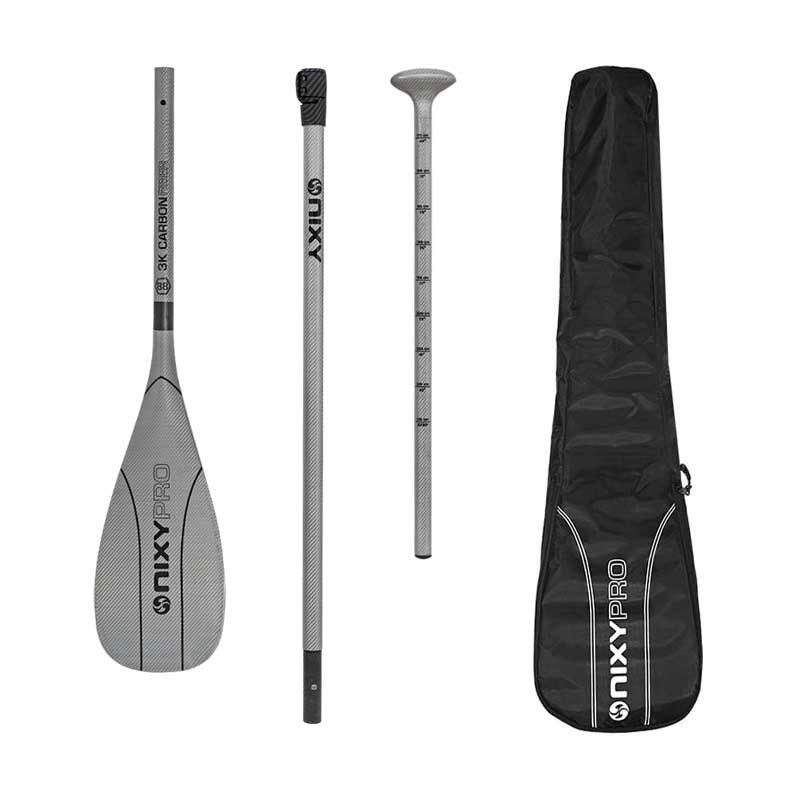 88 Sup Complete Carbon Paddle 3 Piece Gray
