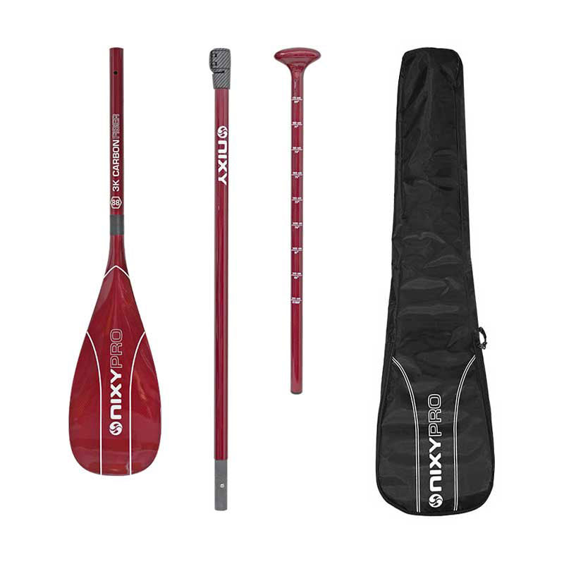 88 Sup Complete Carbon Paddle 3 Piece Red