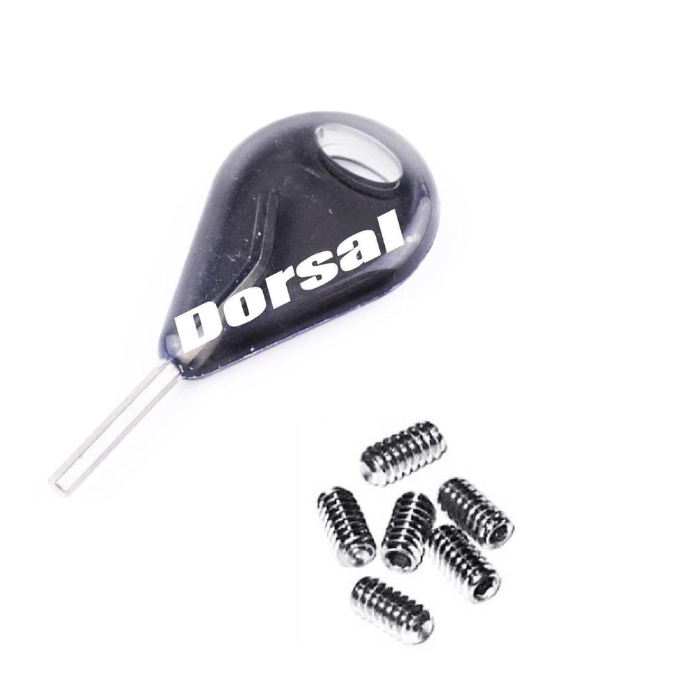 Dorsal Surfboard Fins Thruster 3 Fin Box Set Plugs With Key And Screws Fcs Compatible 2