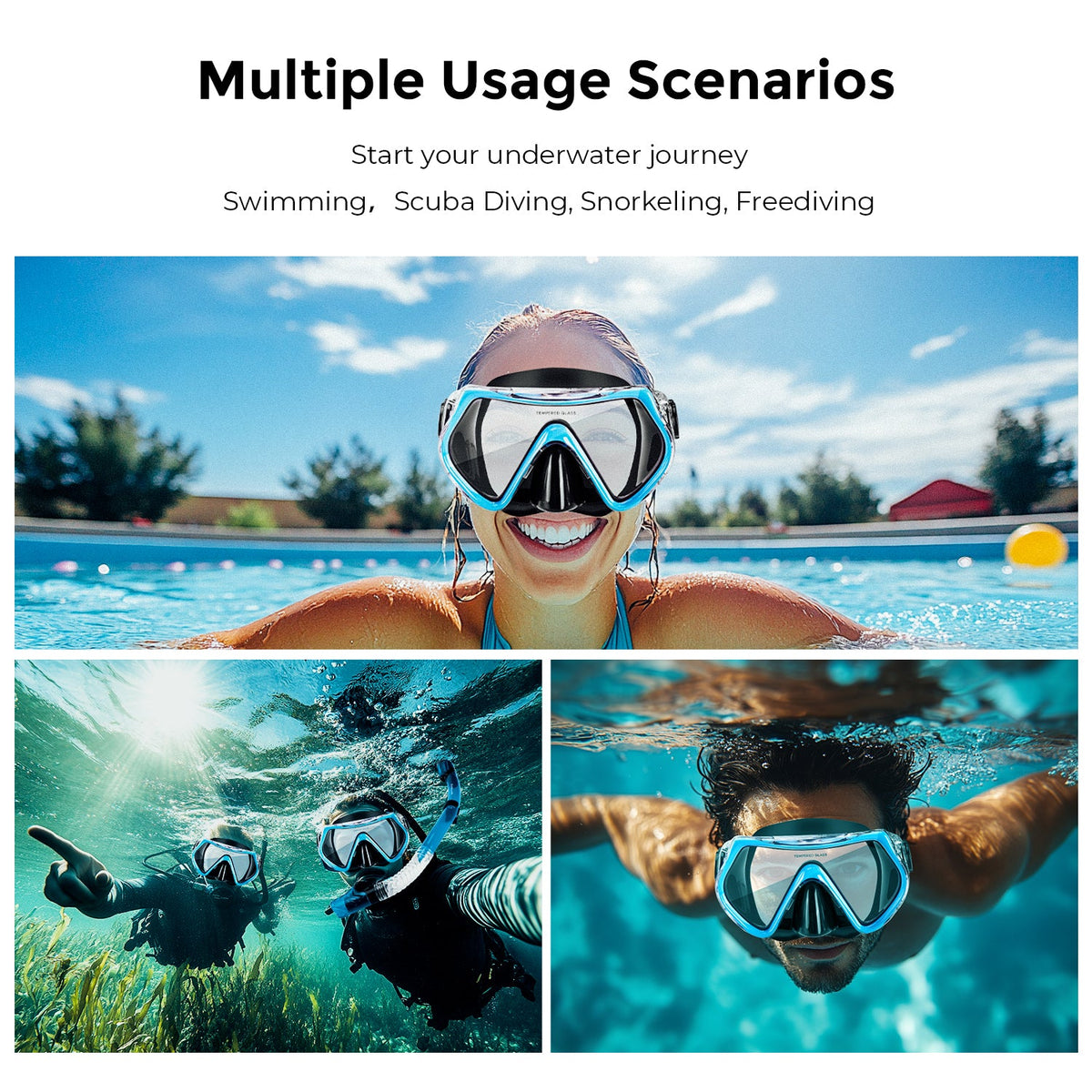 Dive Mask Snorkel Set 11