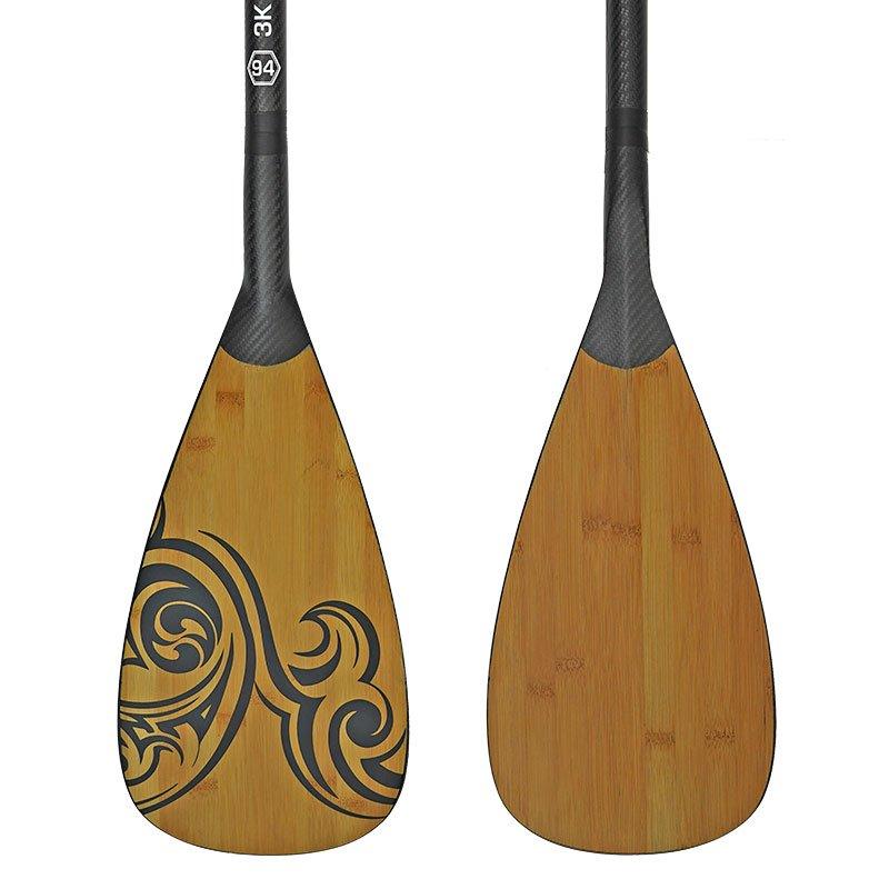 94 3K Bamboo Carbon Fiber Sup Pro Paddles Close Up