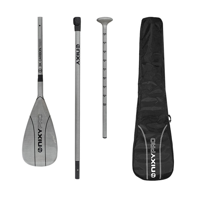 94 Sup Complete Carbon Paddle 3 Piece Gray