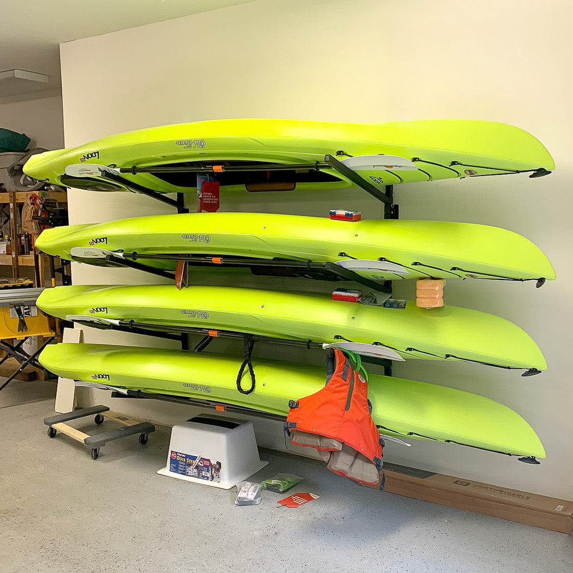 Champlain Kayak Storage Indoor Adjustable Rack 4 Levels 4