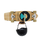 Bambooskateboardwallrackwithhelmet