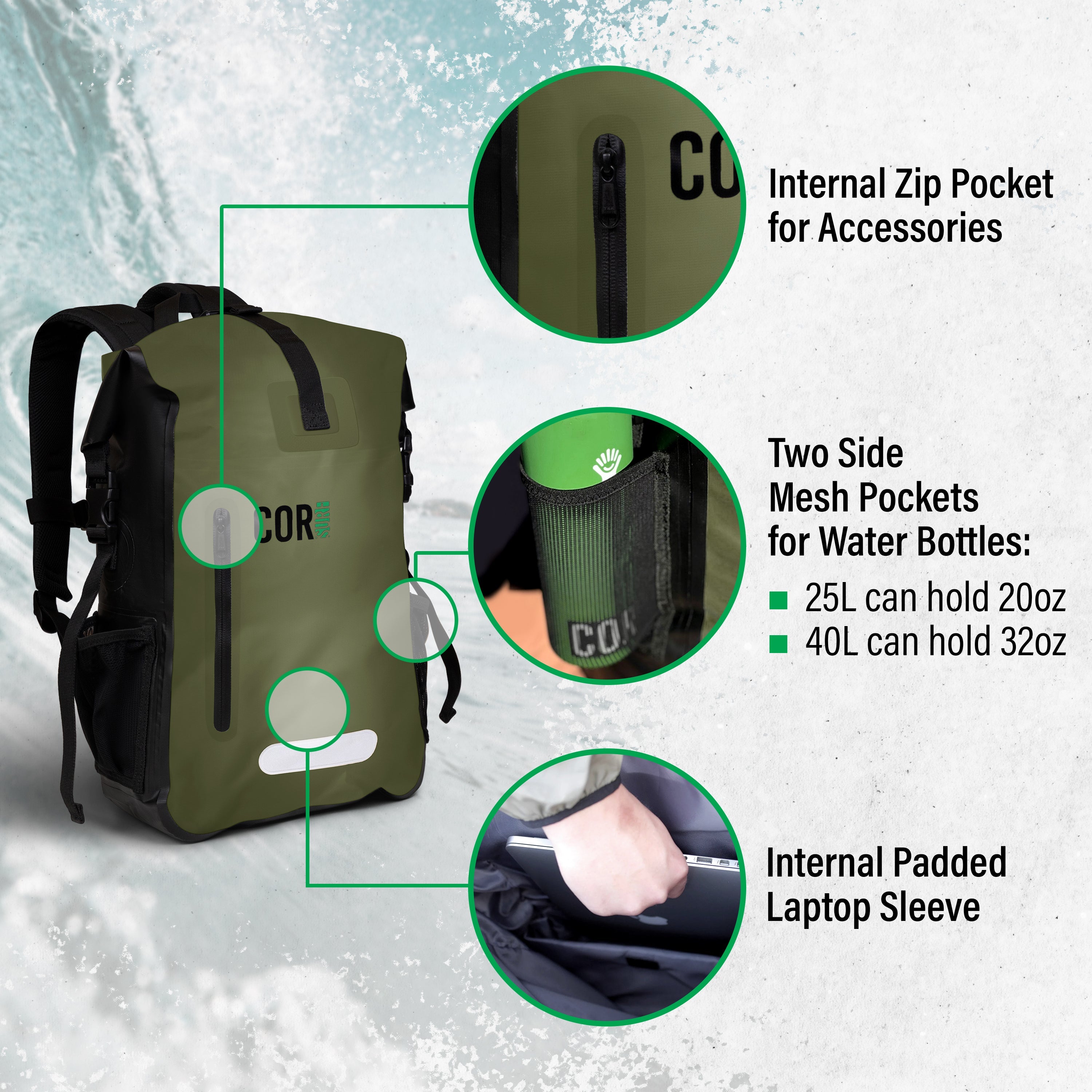 40L Waterproof Dry Bag Backpack 3
