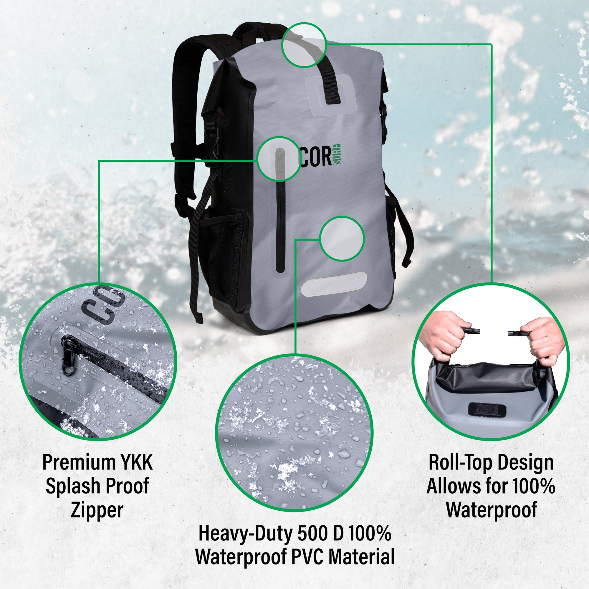 40L Waterproof Dry Bag Backpack 2