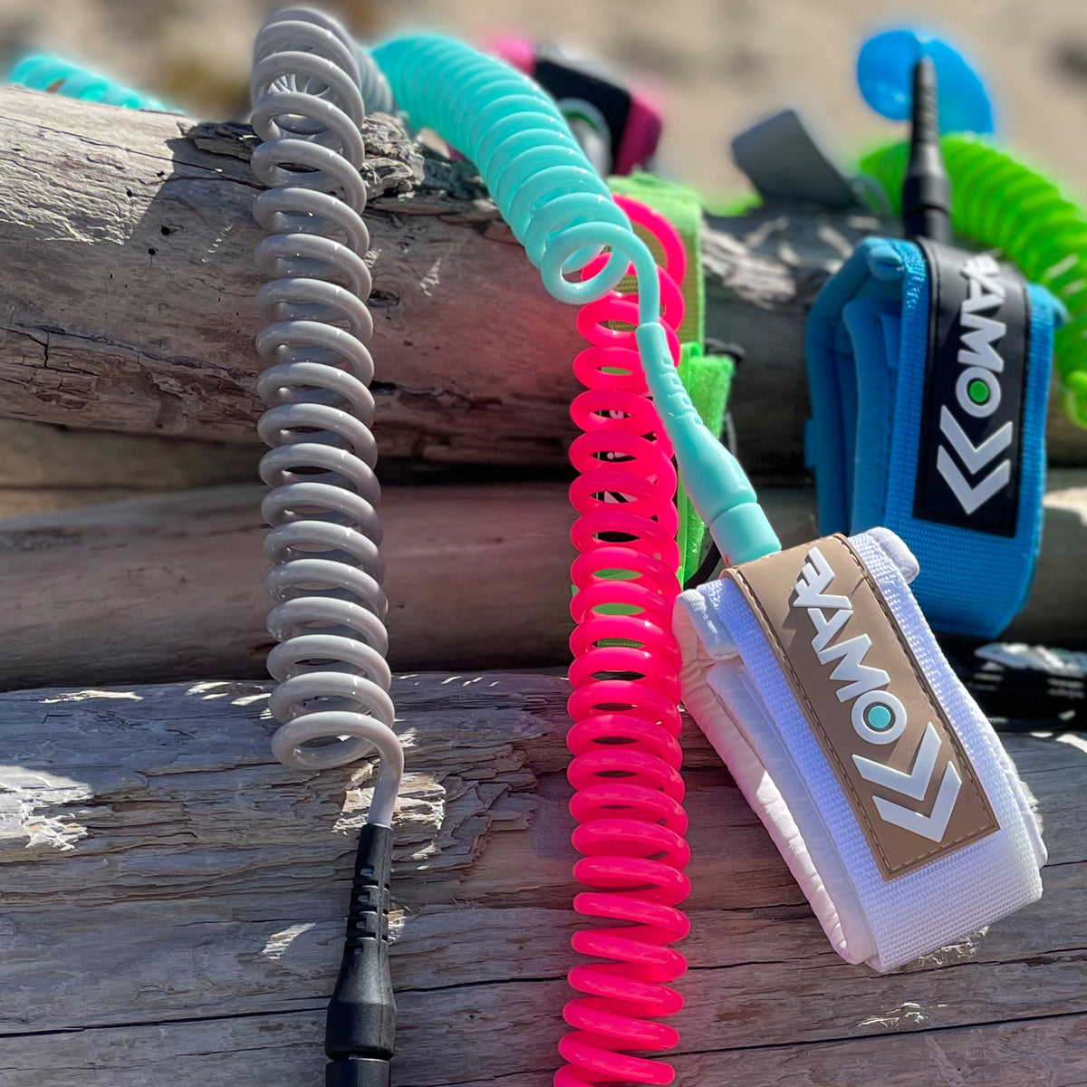 9 Full Coiled Sup Paddleboard Leash Vibrant Collection 4