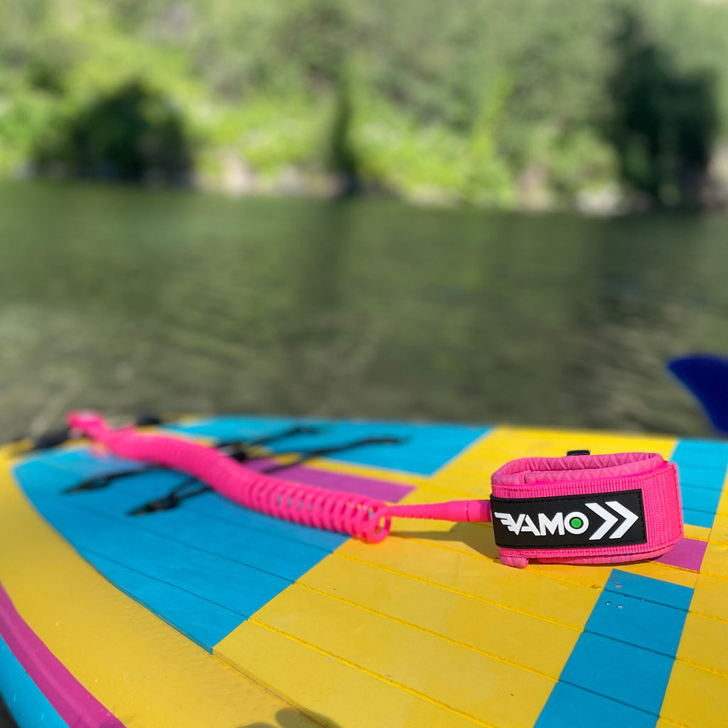 9 Full Coiled Sup Paddleboard Leash Vibrant Collection 2