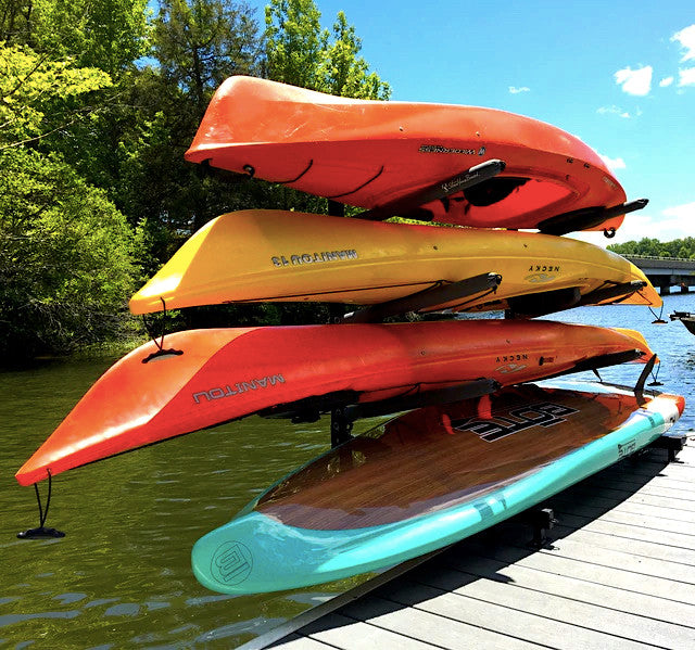 Chesapeake Kayak Storage Adjustable Dock Rack Over The Water 4 Levels 2