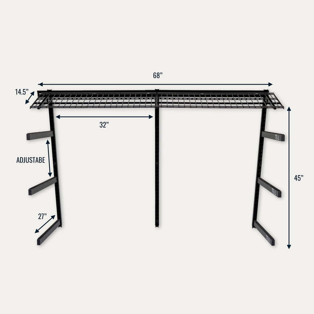 G Watersport Pro Adjustable Wall Storage System Holds 500 Lbs 5