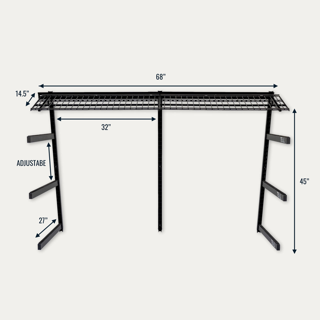 G Watersport Pro Adjustable Wall Storage System Holds 500 Lbs 5