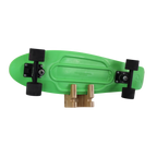 Greenskateboardonwallrackholder