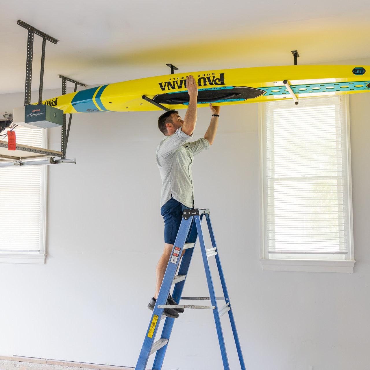 Hi Port 2 Sup Surfboard Adjustable Ceiling Storage Rack Single Holds 75 Lbs 3
