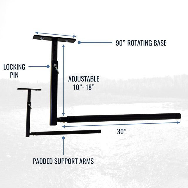 Hi Port 2 Adjustable Ceiling Storage Rack Single Holds 75 Lbs 5