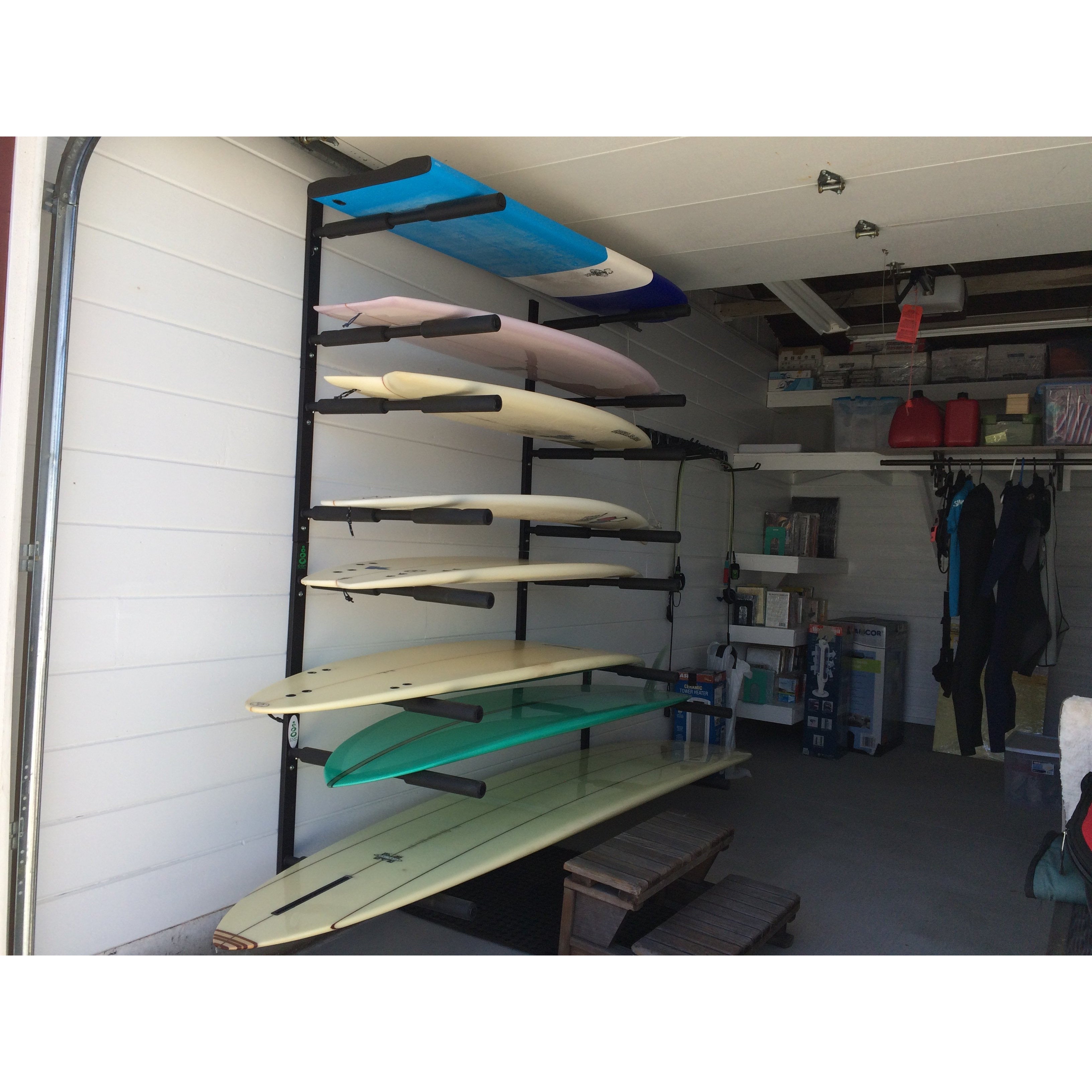 Double Sup Longboard Paddleboard Wall Storage Rack 6