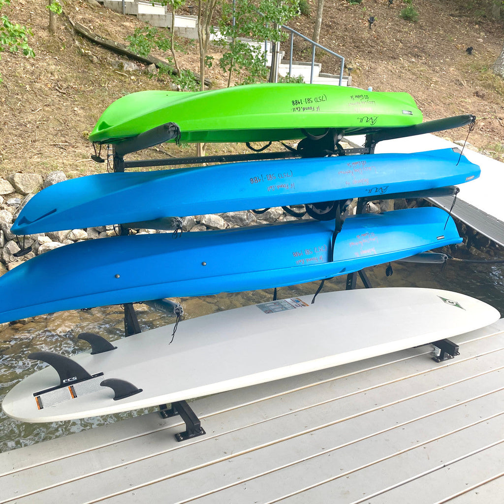 Chesapeake Kayak Storage Adjustable Dock Rack Over The Water 4 Levels 5