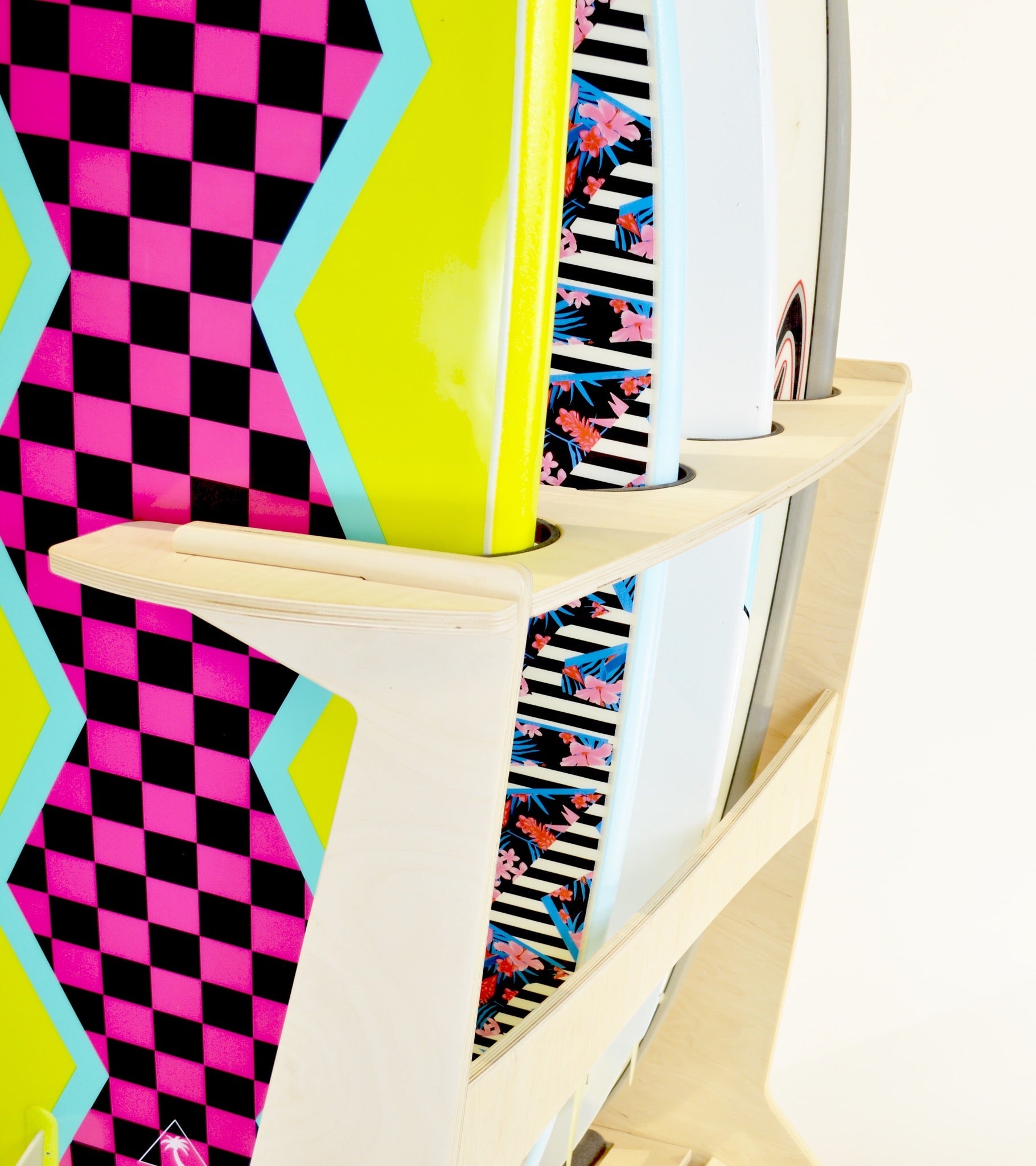 The Pacifica Freestanding Surfboard Rack 8